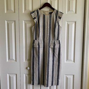 Striped JCrew Shift Dress
